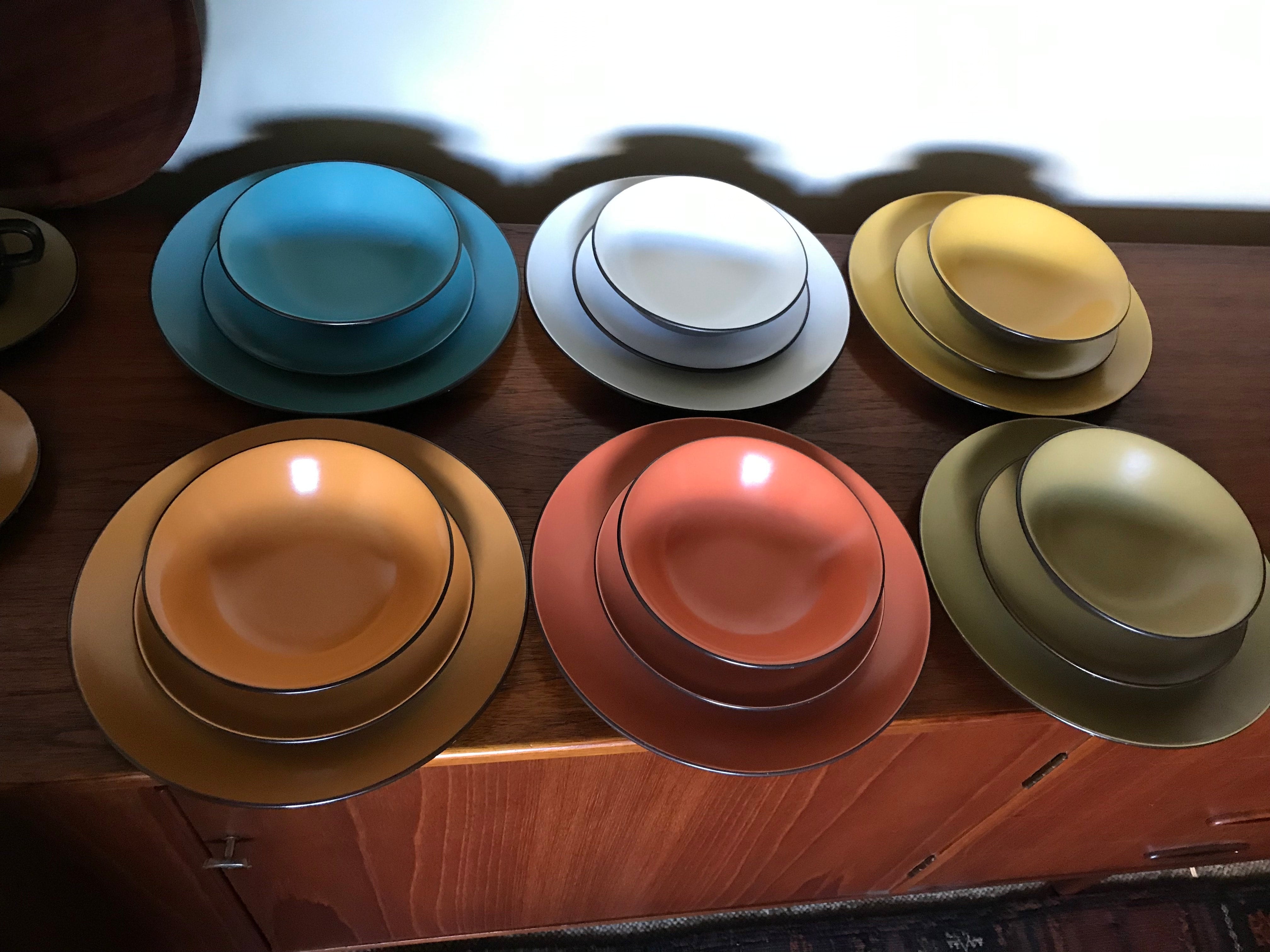 Mikasa Japan Terra Stone Dinner Set for 6 Vinatge Mid Century