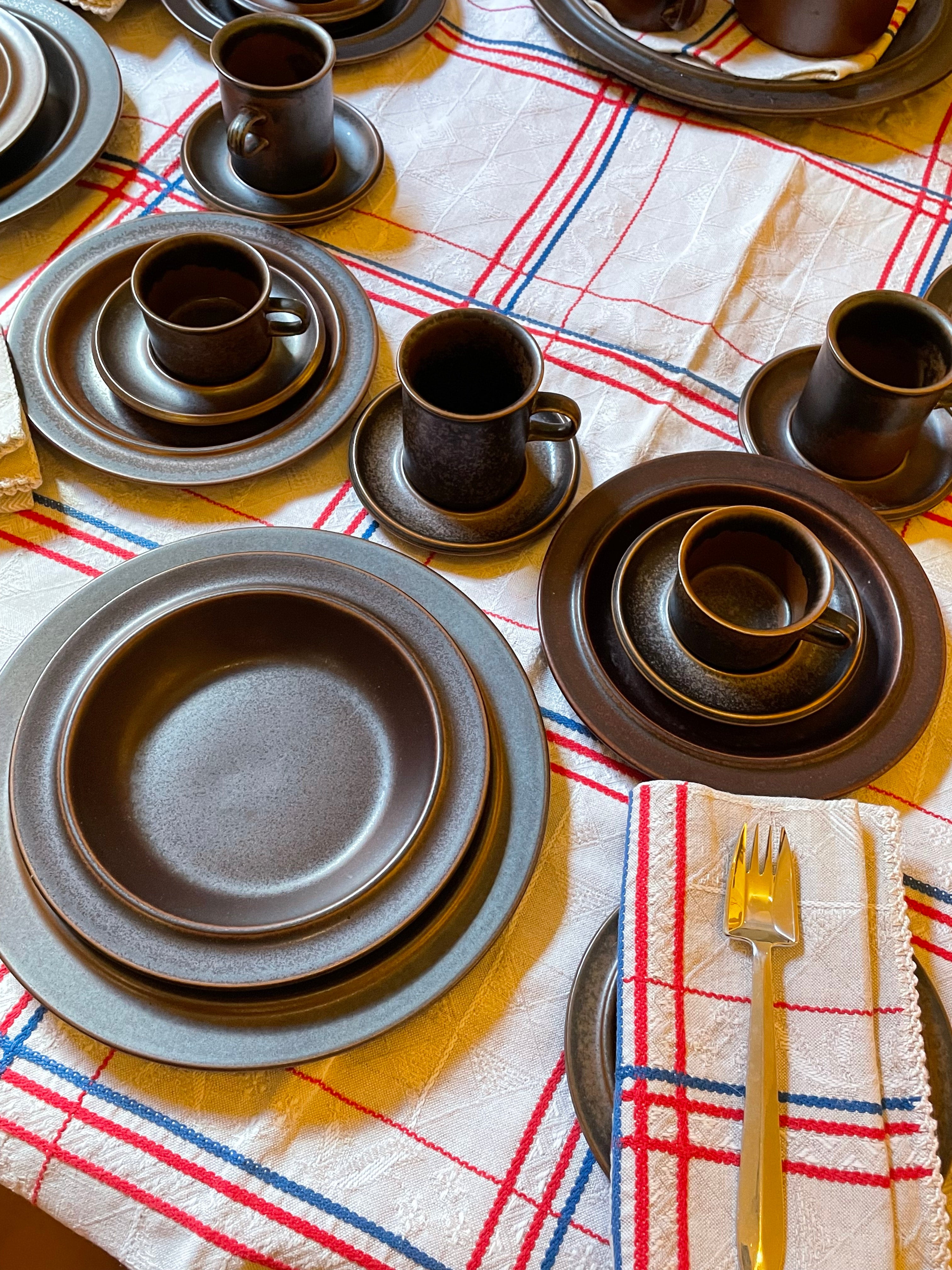 Pottery Arabia Ruska Plates Arabia Ruska Finland Dinner Set For